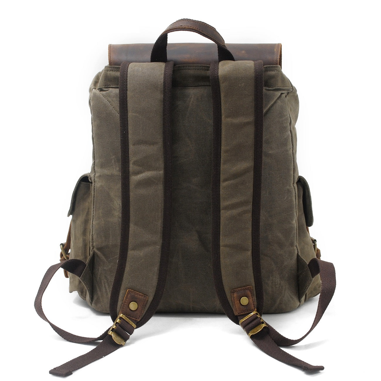 Jacob – Vintage-Rucksack aus gewachstem Canvas