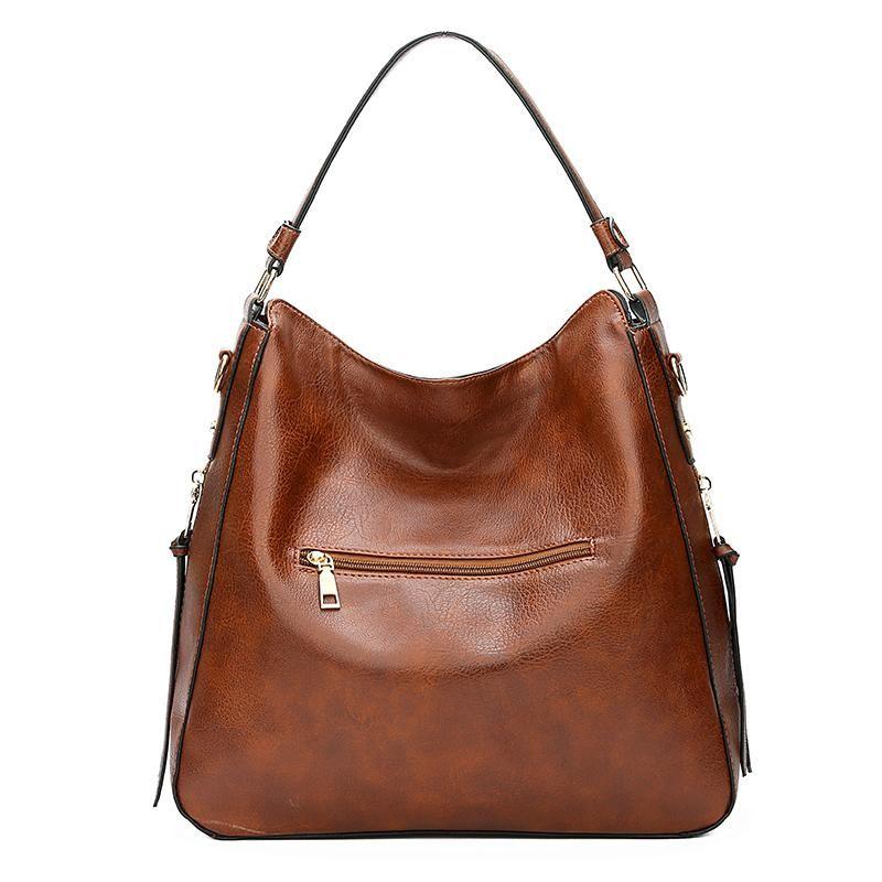 Luxury Leather 3-Piece Hobo Bag Set