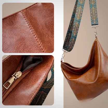 Chelseys Vintage Charme | Leder-Umhängetasche