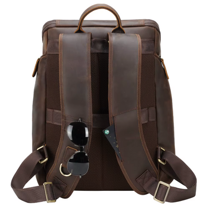 Nicholas – Vintage-Laptop-Rucksack aus Leder