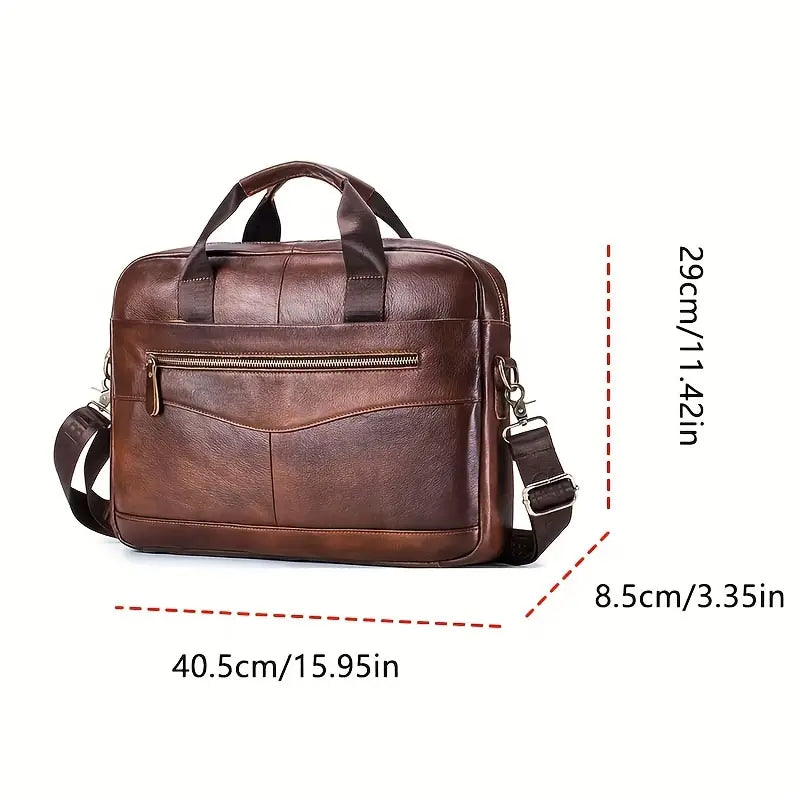 Jared – Umhängetasche aus Leder im Messenger-Stil