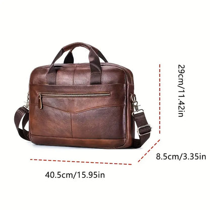 Jared – Umhängetasche aus Leder im Messenger-Stil