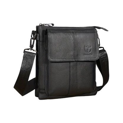Nathan - Slim Leather Crossbody with Flap Pocket Design