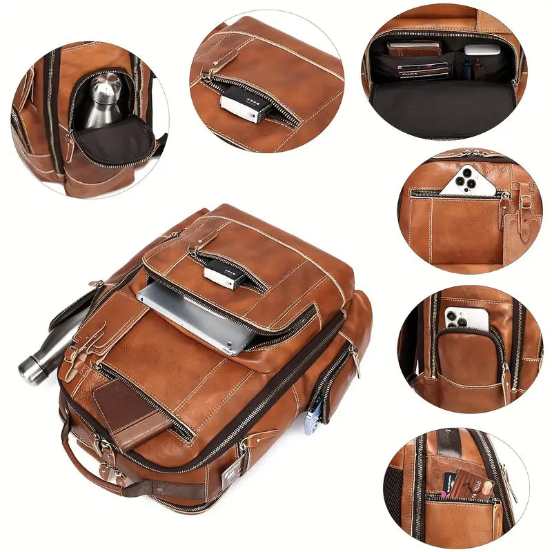 George - Classic Men’s Leather Backpack