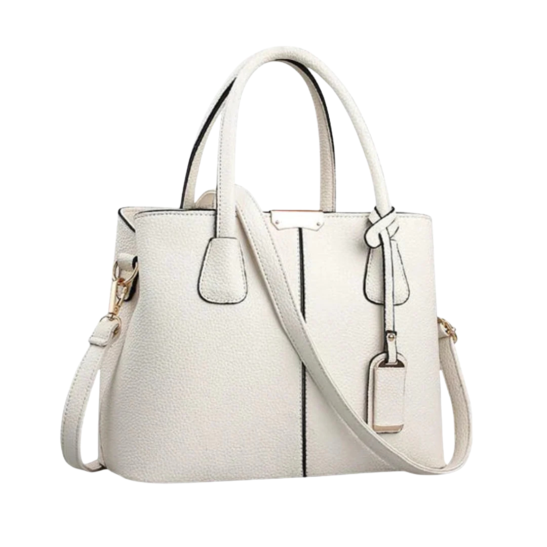 Selene - Elegant Structured Tote Handbag With Detachable Shoulder Strap