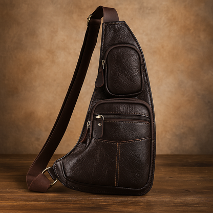 Zachary - Men’s Vintage Leather Sling Bag