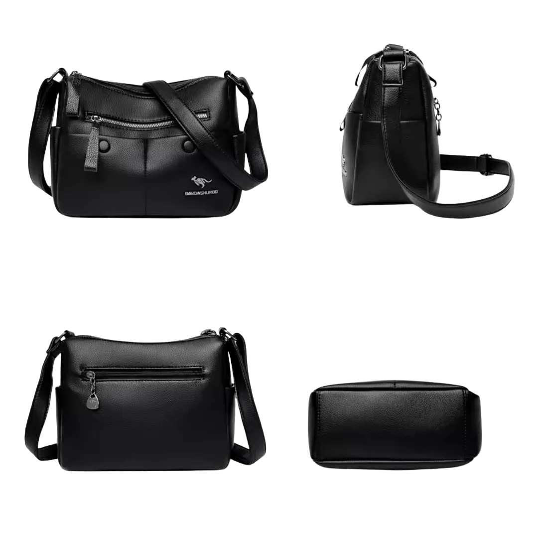 Riley - Classic Everyday Crossbody Bag With Front Zippers