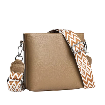 Ivy - Trendy Crossbody Shoulder Bag With Geometric Strap