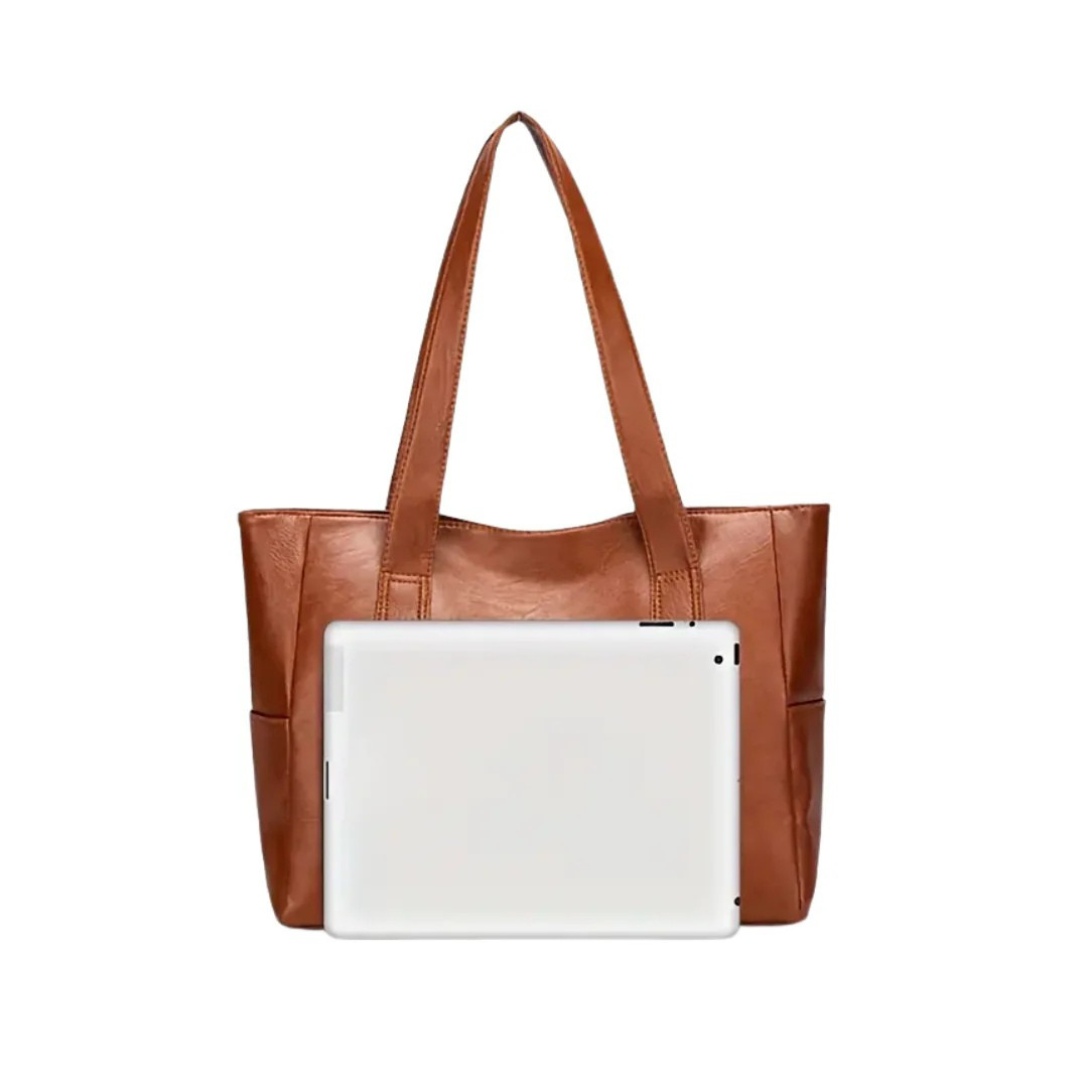 Elena - Classic Large Tote Handbag With Sleek Design