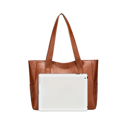 Elena - Classic Large Tote Handbag With Sleek Design