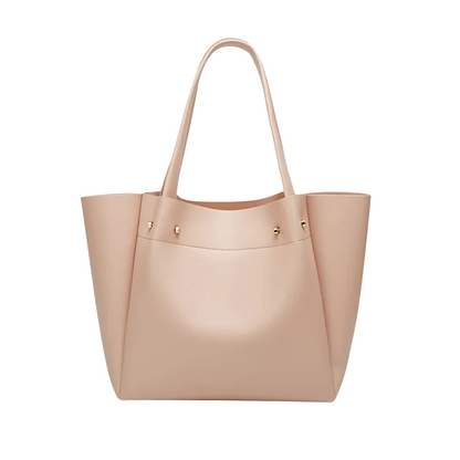 Elina - Minimalist Large Tote Handbag With Open Top