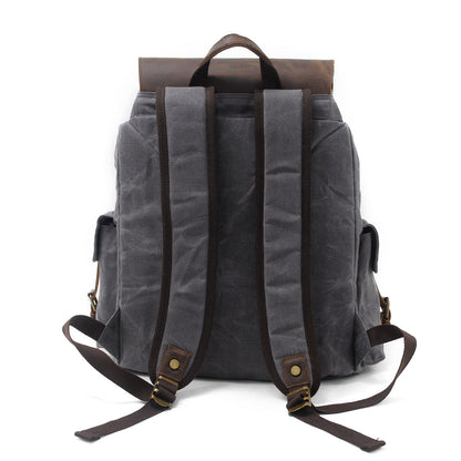 Jacob – Vintage-Rucksack aus gewachstem Canvas