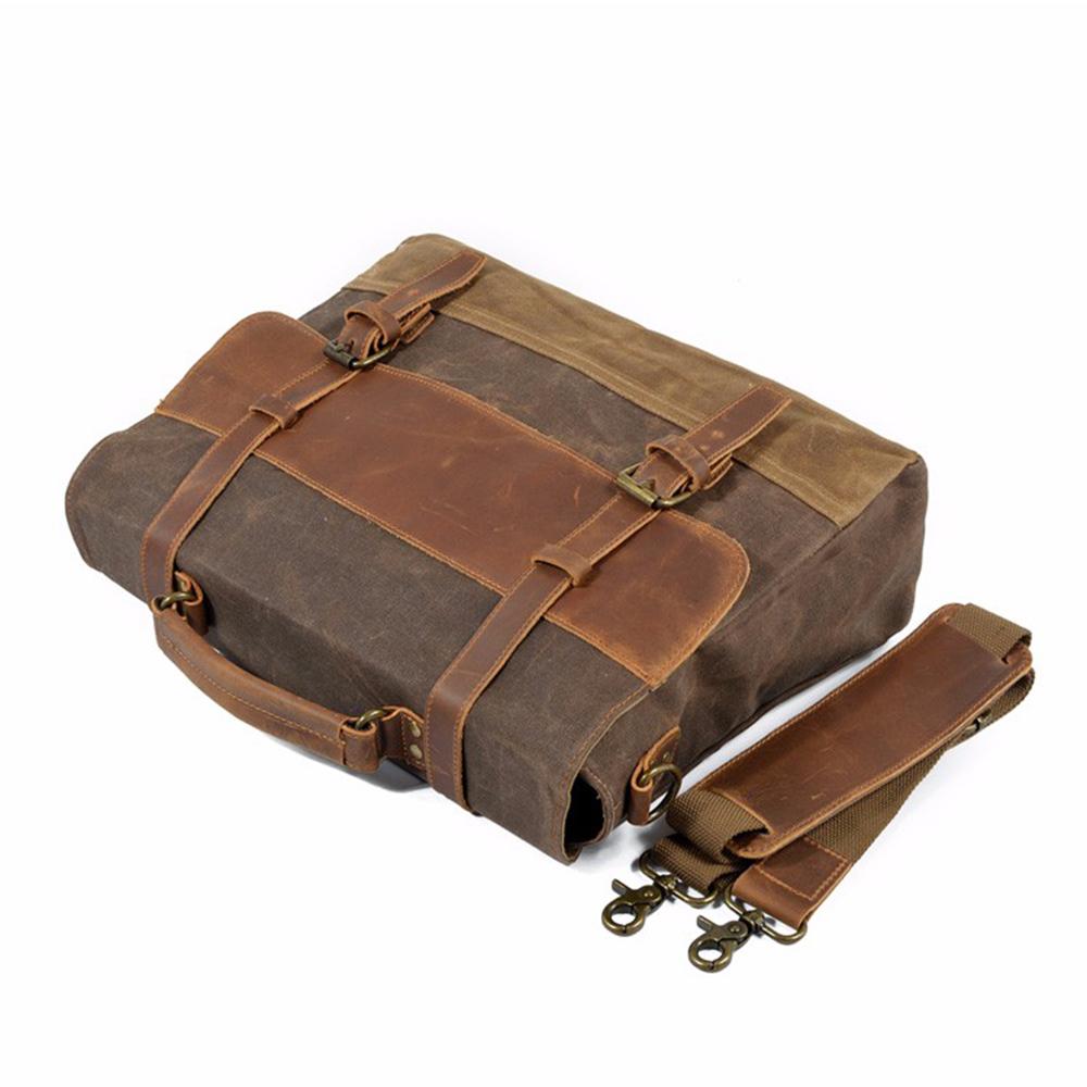 Jack - Water-Resistant Waxed Canvas Messenger Bag