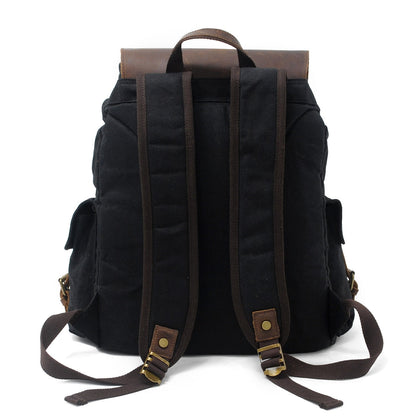 Jacob – Vintage-Rucksack aus gewachstem Canvas