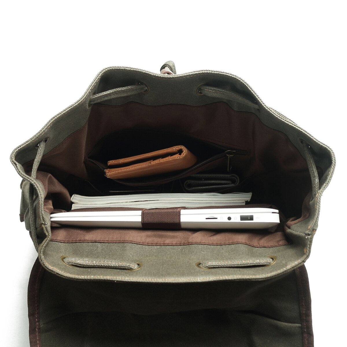 John - Heavy-Duty Canvas Hiking Backpack