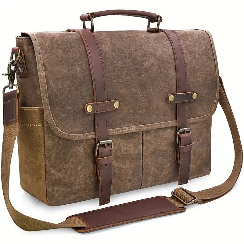 Brett - Men’s Large Capacity Waterproof Canvas Messenger Bag