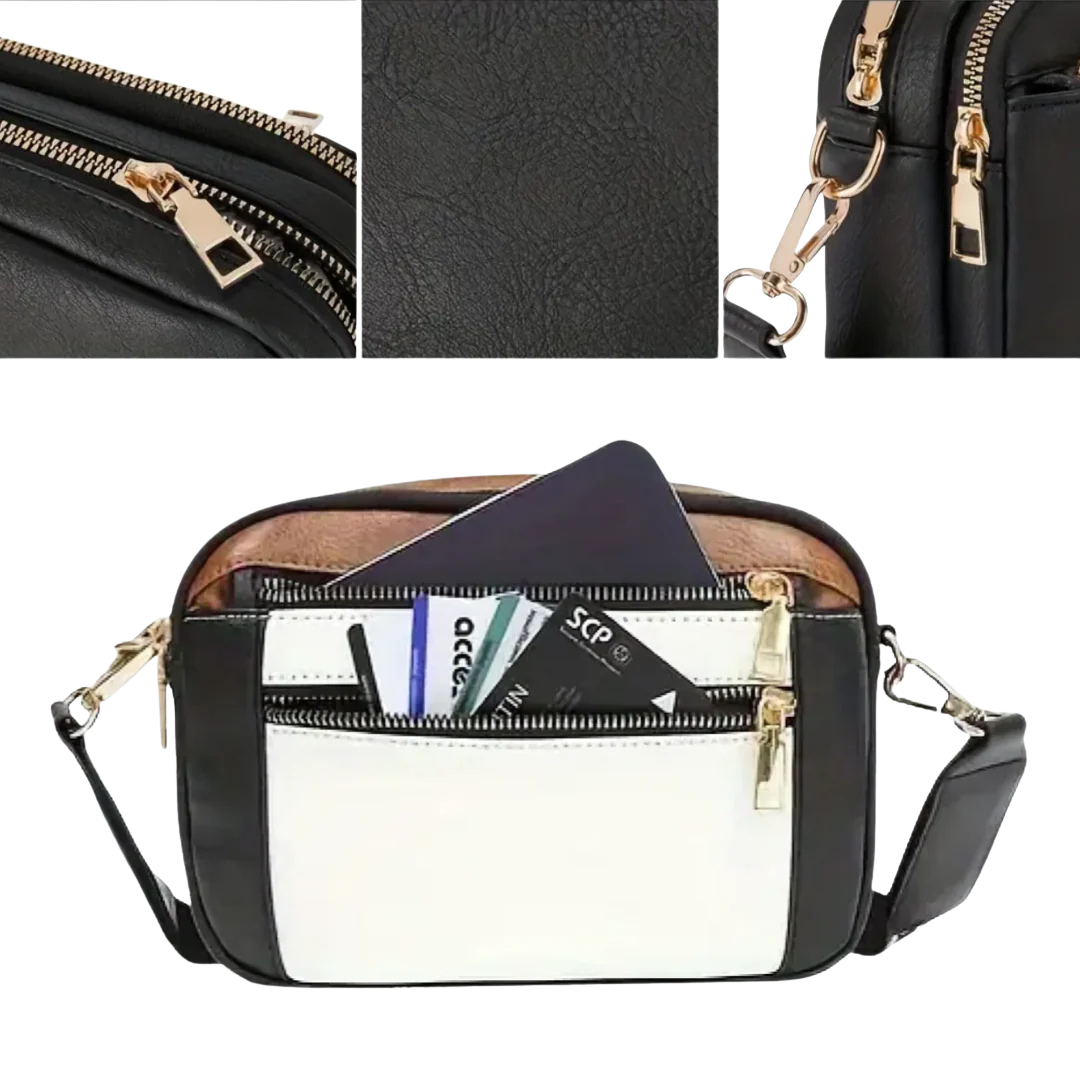 Nora - Chic Crossbody Shoulder Bag With Floral Strap