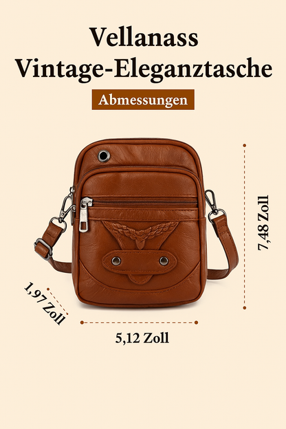 Vellana – Vintage-Eleganz | Umhängetasche aus Leder