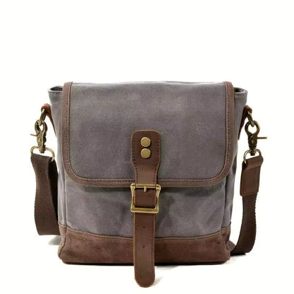 William - Small Canvas Leather Sling Bag