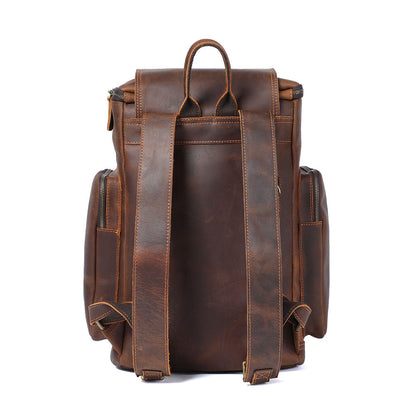 Charles - Men’s Leather Laptop Backpack