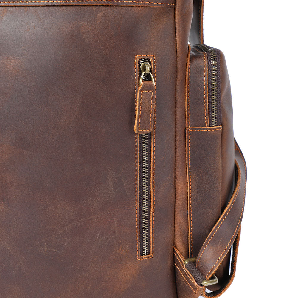 Charles - Men’s Leather Laptop Backpack