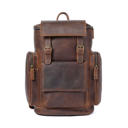 Charles - Men’s Leather Laptop Backpack