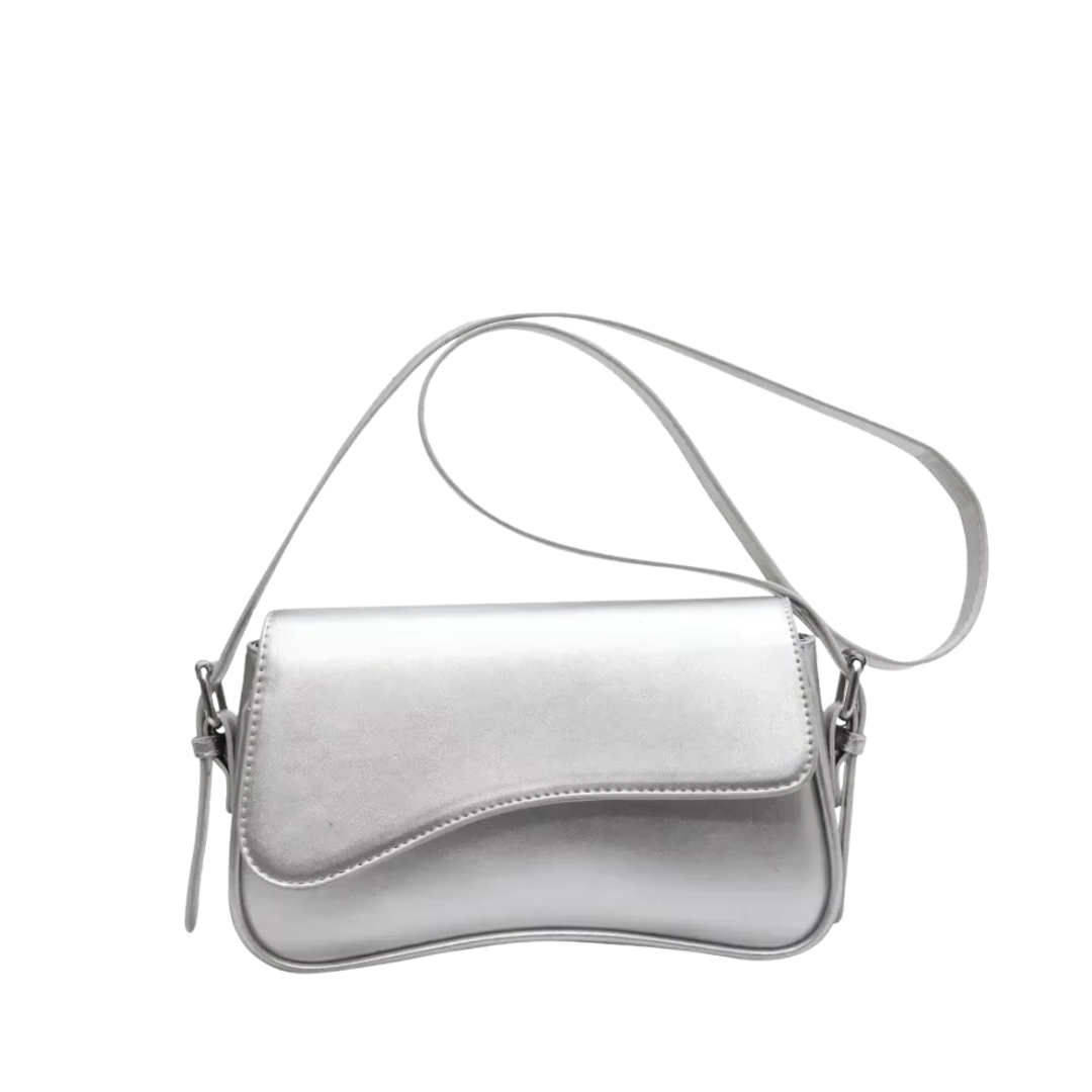 Elle - Minimalist Curved Shoulder Bag With Sleek Design