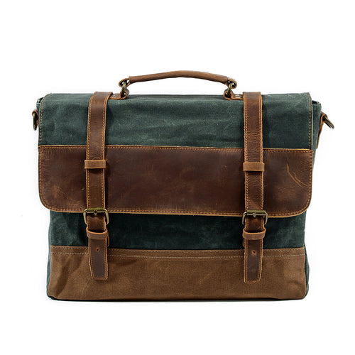 Jack - Water-Resistant Waxed Canvas Messenger Bag