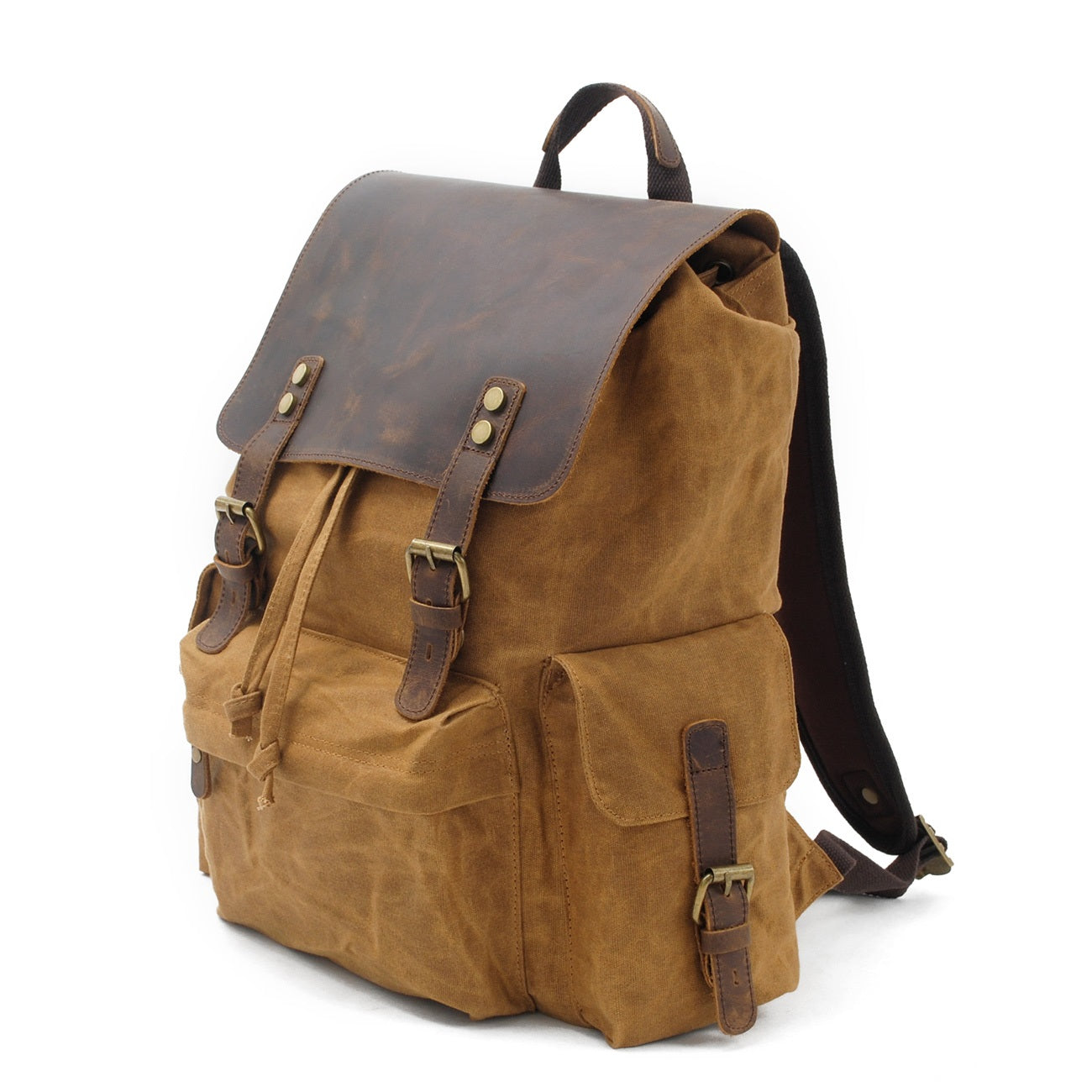 Jacob – Vintage-Rucksack aus gewachstem Canvas