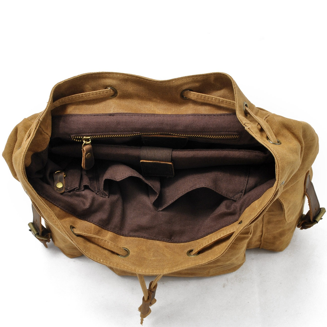 Jacob – Vintage-Rucksack aus gewachstem Canvas